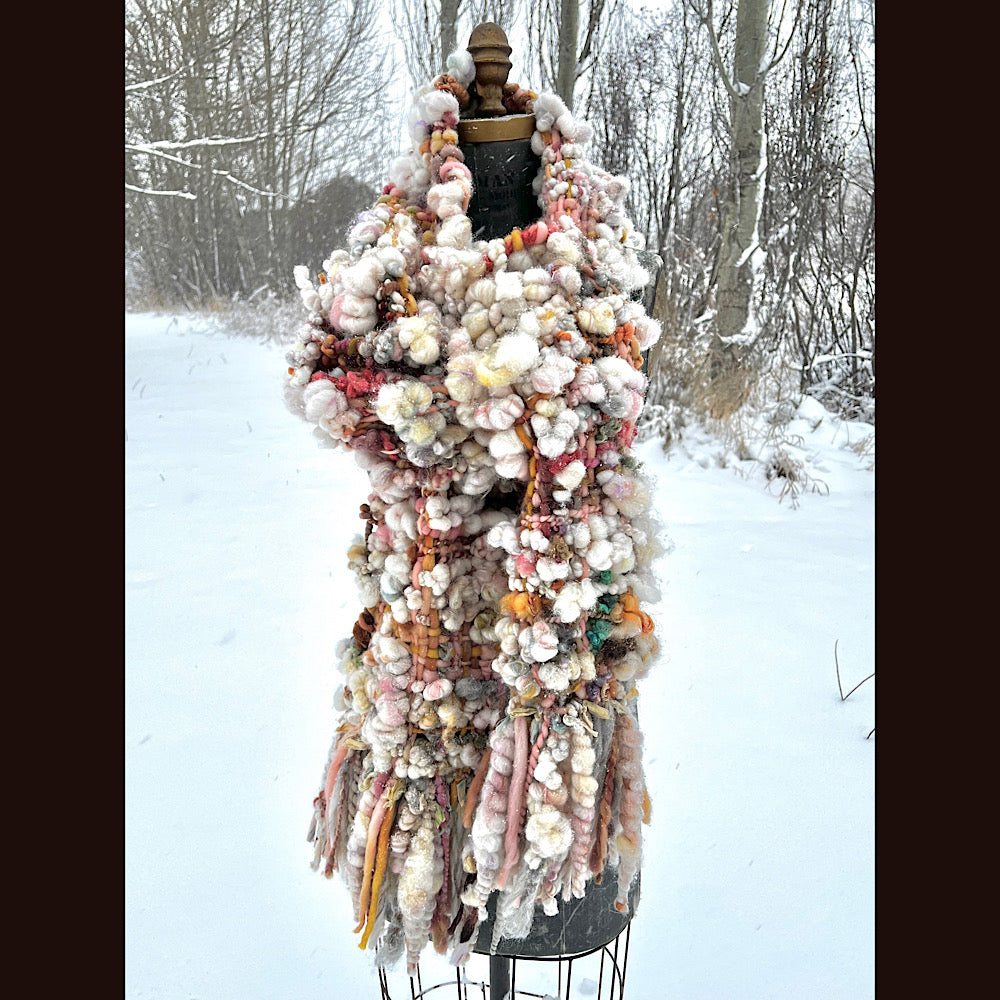 The Golden Rose Scarf 88” X 10”