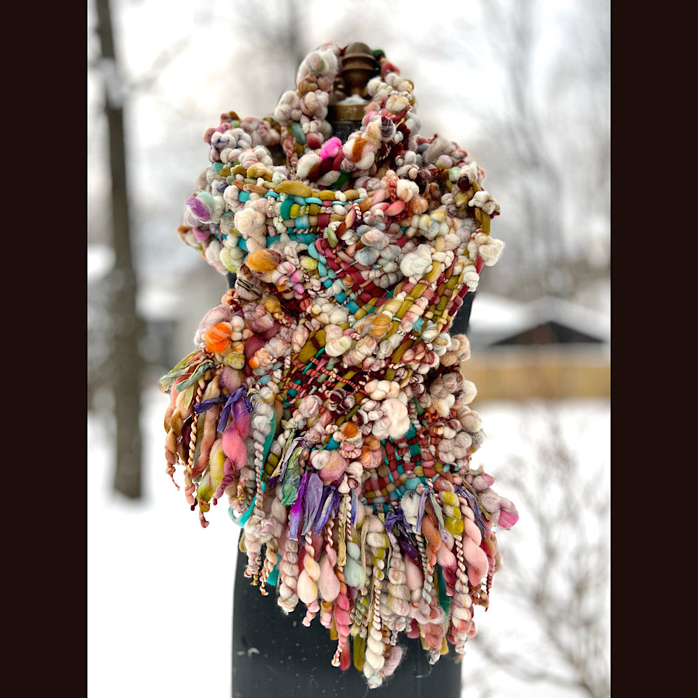 The Golden Rose Scarf 92” X 10”