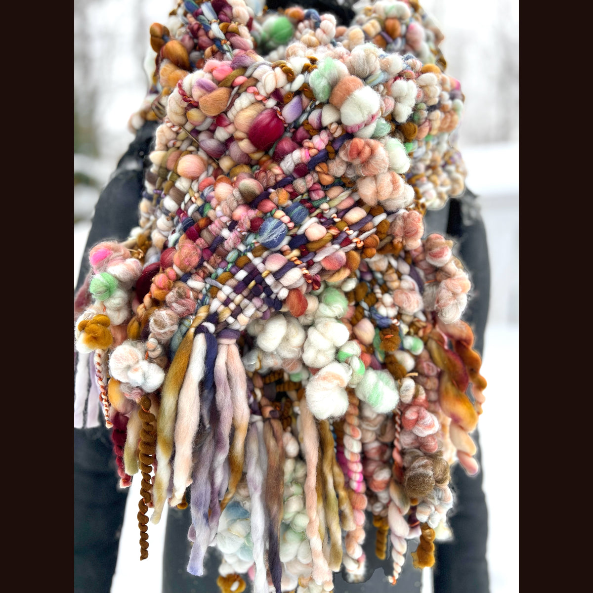 The Golden Rose Scarf 86” X 9”