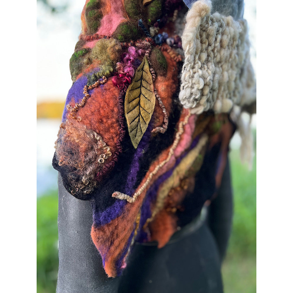 Felted Shawl 86” X 29”