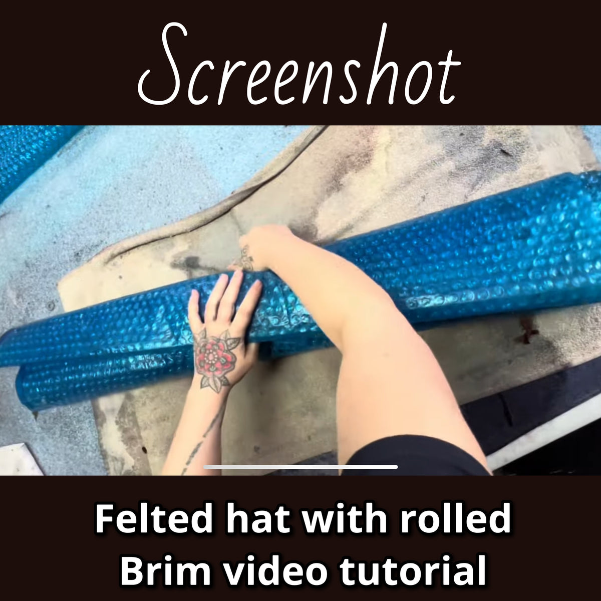 How to felt a top hat with rolled brim video tutorial 3 hours