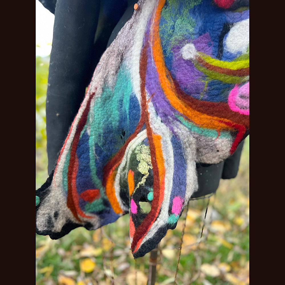Felted Shawl 84” X 27”