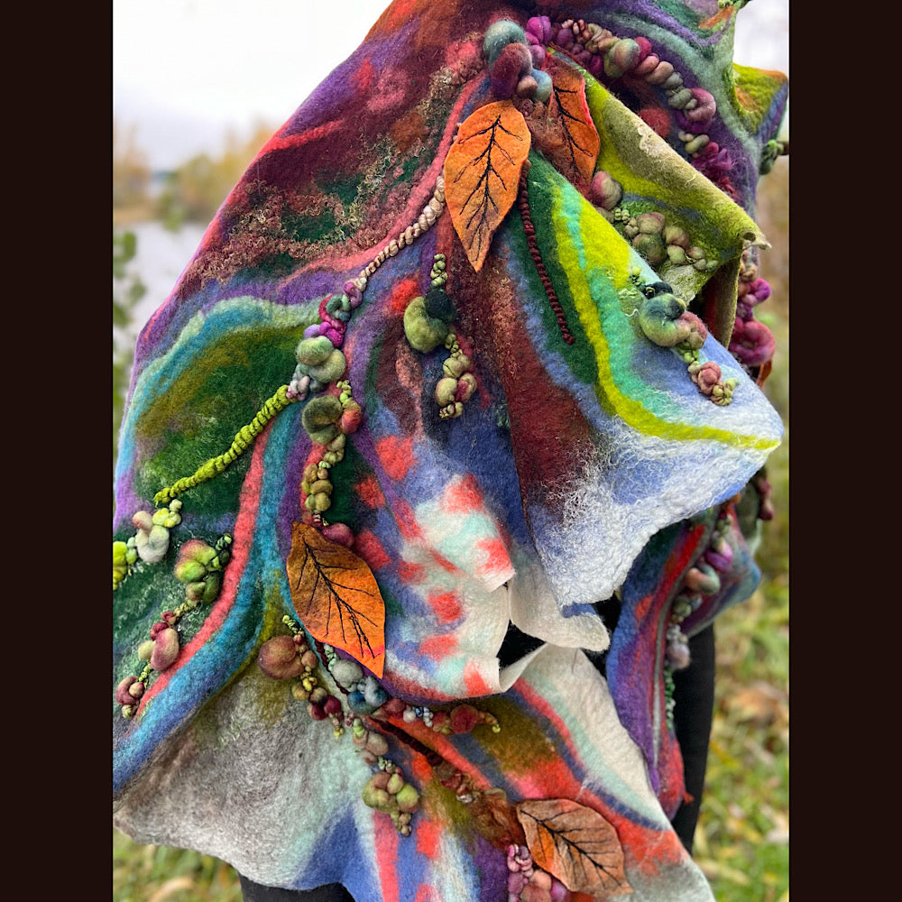 Felted Scarf 68” x 15”