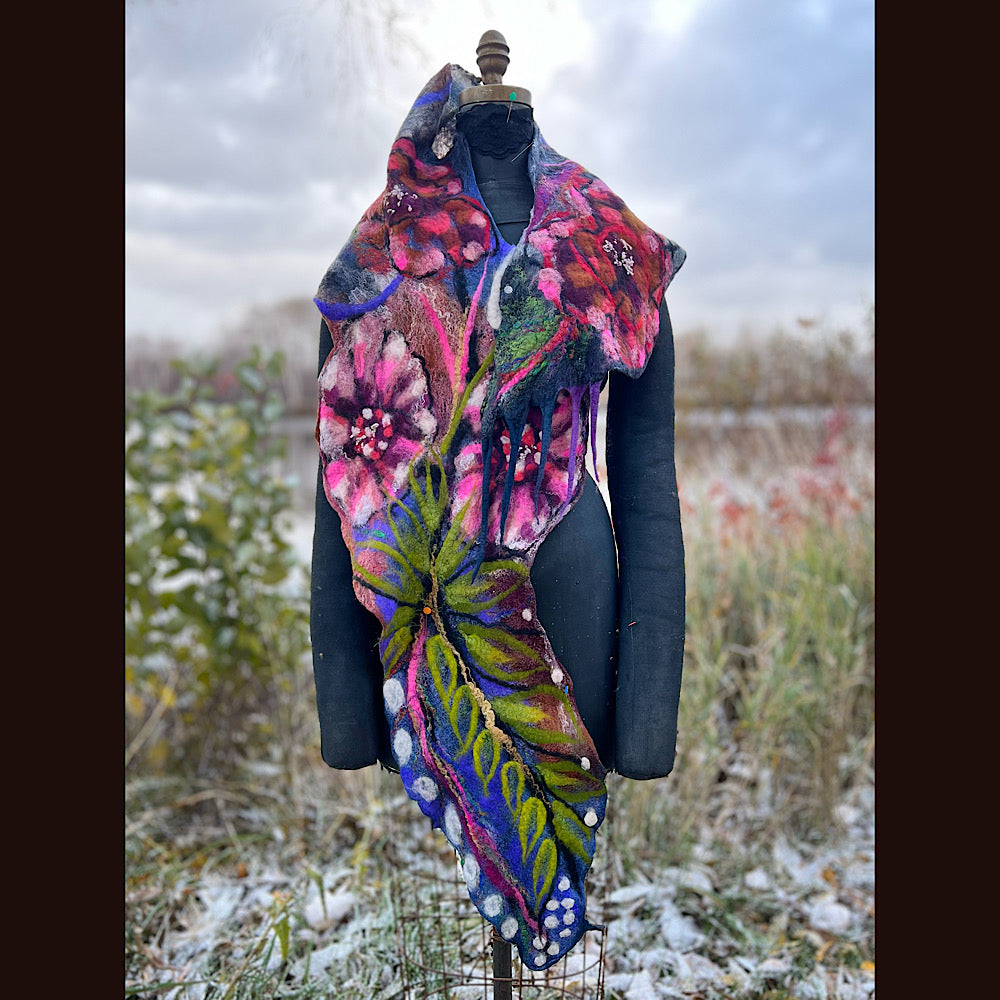 Felted Scarf 77” X 15”