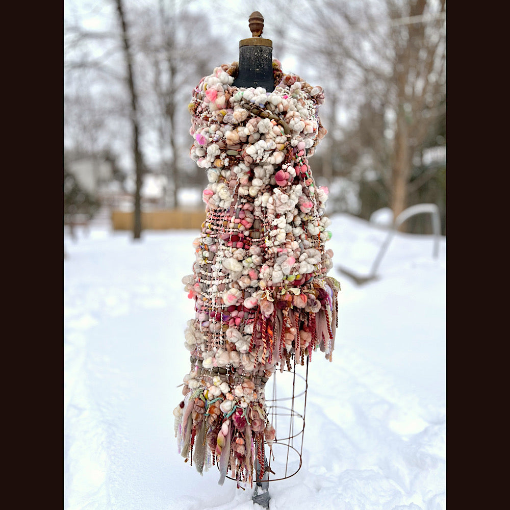 The Golden Rose Scarf 102” X 10” 1.7 pound!