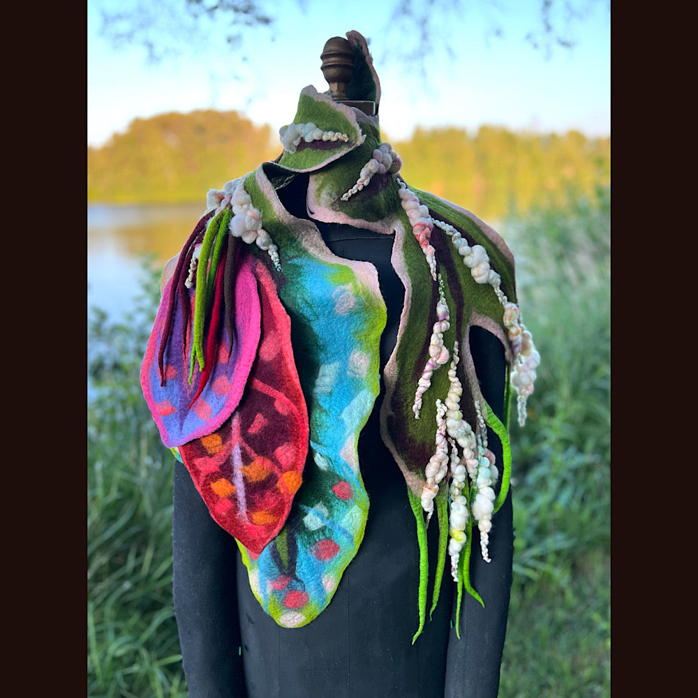 Felted Scarf 62” X 12”