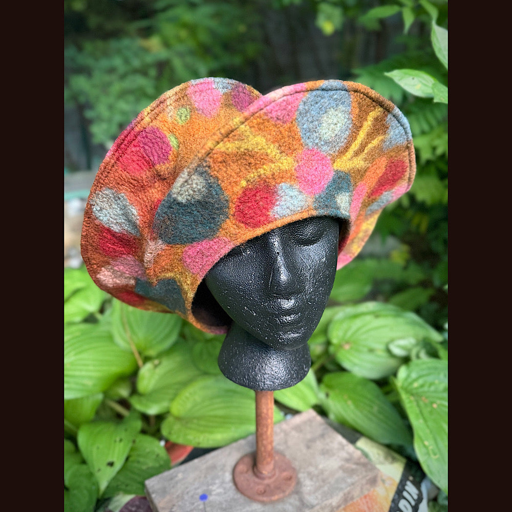 OOAK Handmade wool Felted hat 23” 3/4 medium large
