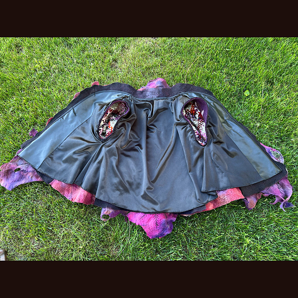 Felted adorned coat Size M-L