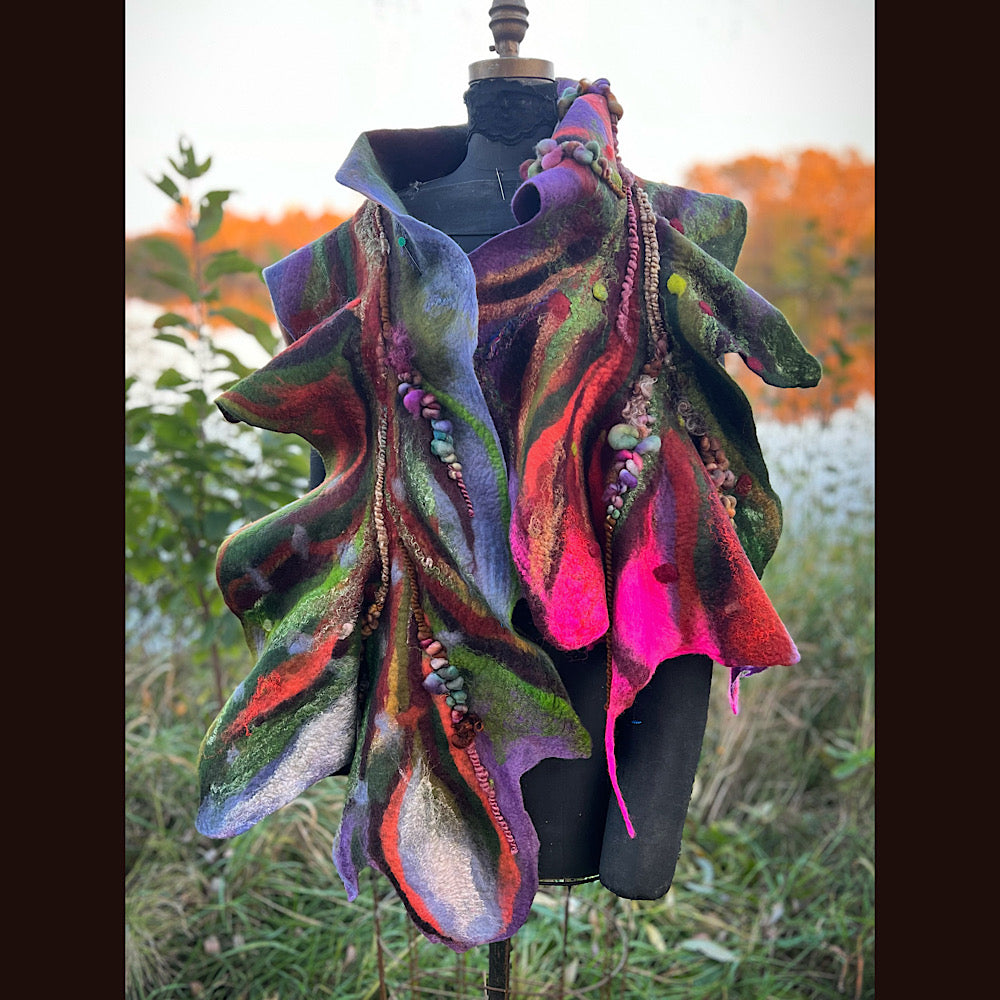 Felted Scarf 72” x 22”