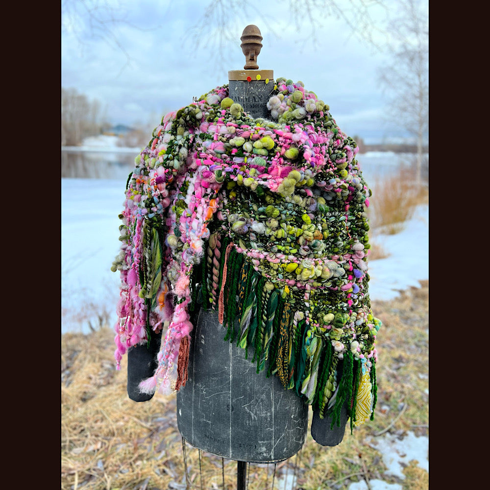 Woven shawl 84” X 37”