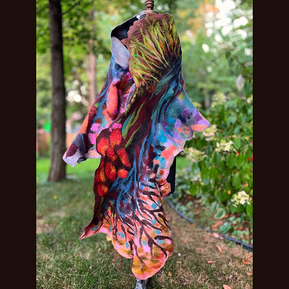 Felted Scarf 80” X 25”