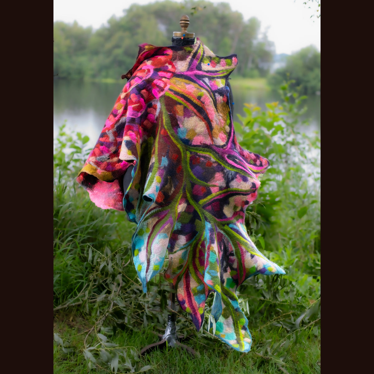 Felted Shawl 80” X 36”