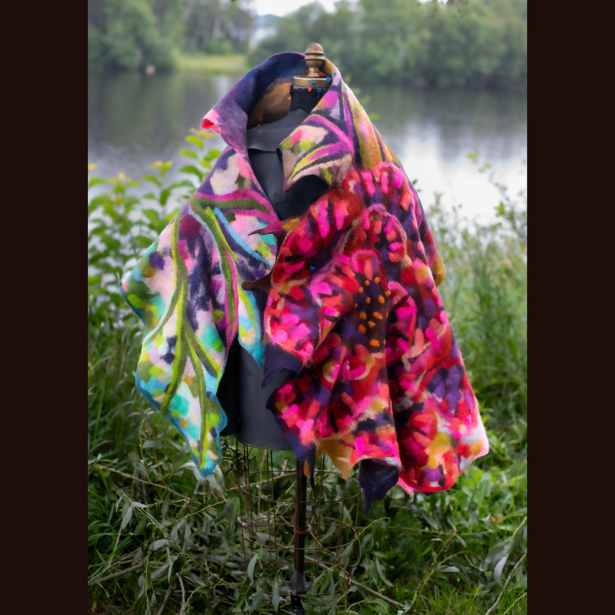 Felted Shawl 80” X 36”