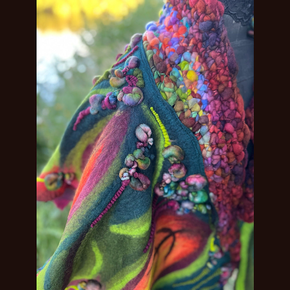 Felted Shawl 90” X 30”