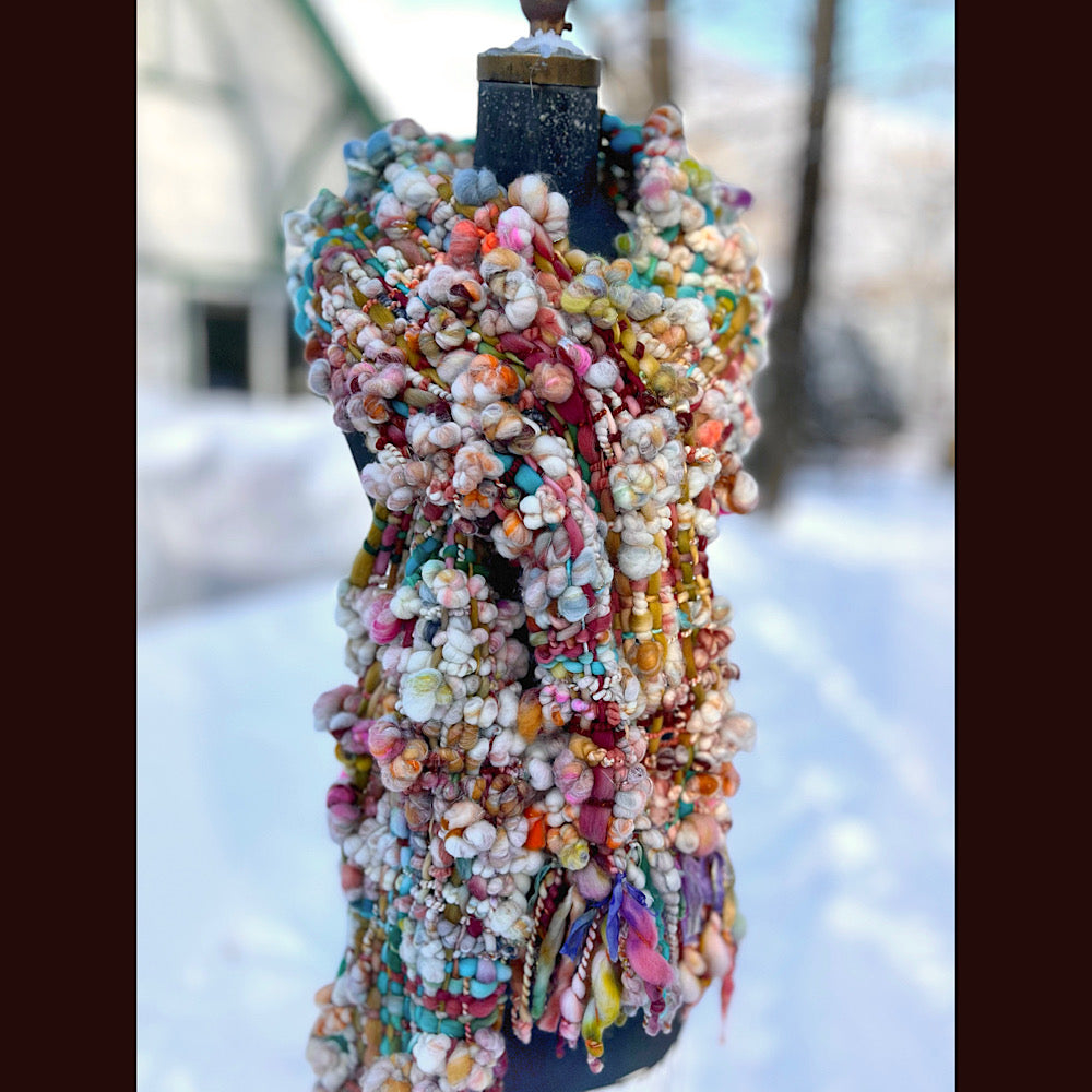 The Golden Rose Scarf 92” X 10”