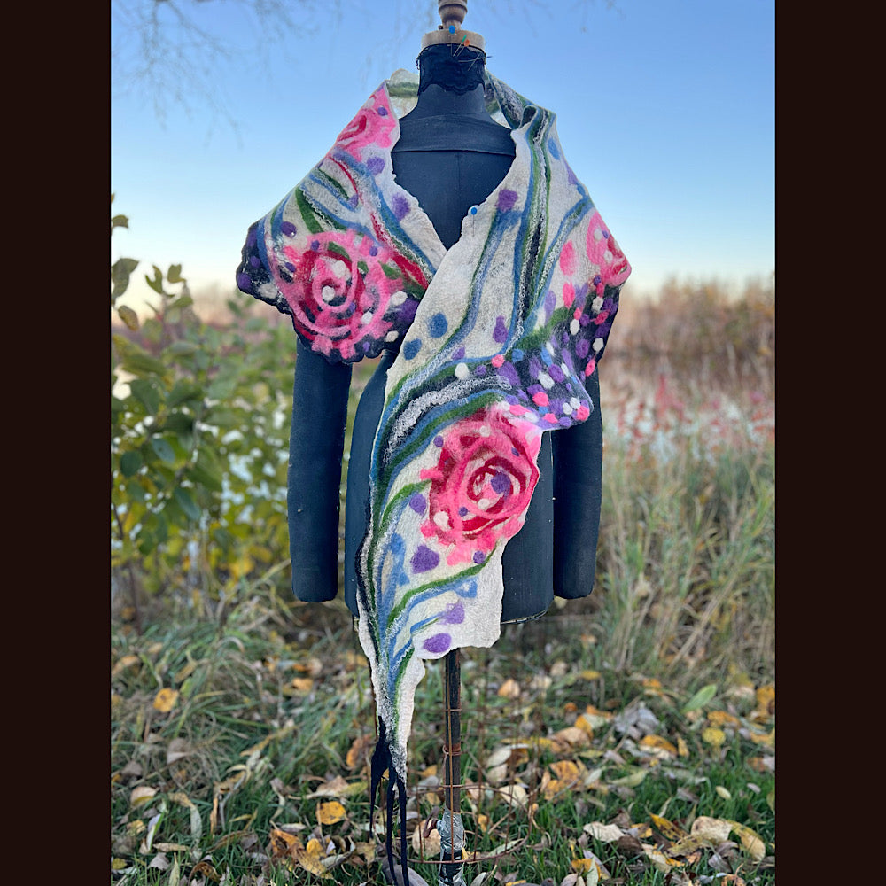 Felted Scarf 82” X 13”