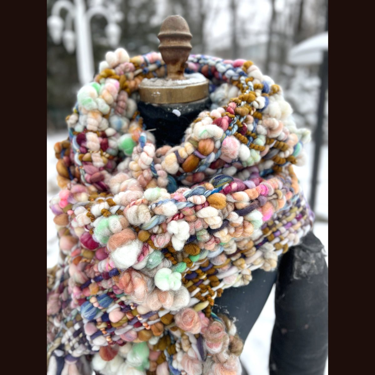 The Golden Rose Scarf 86” X 9”