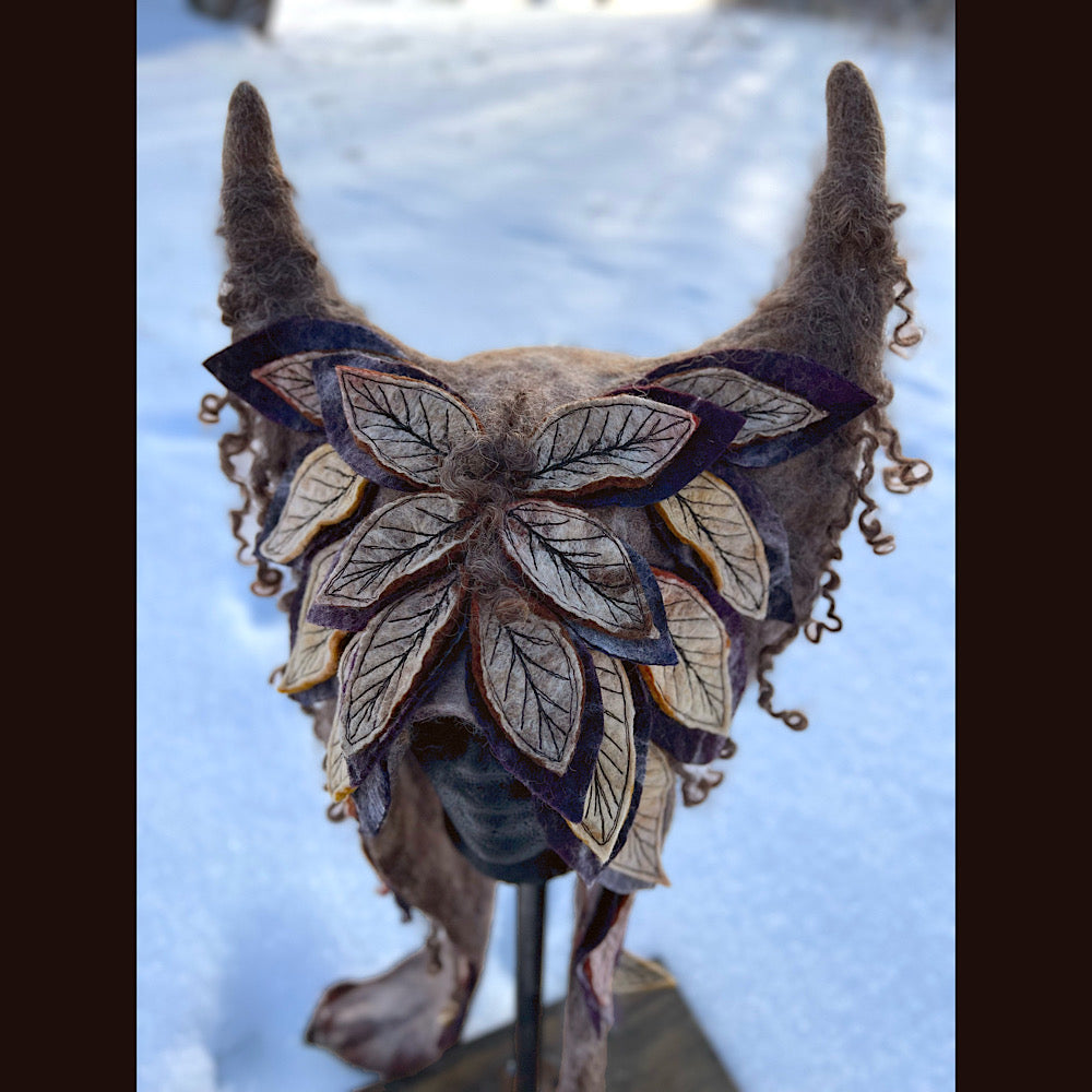 L’esprit des bois felted hood size 24” large