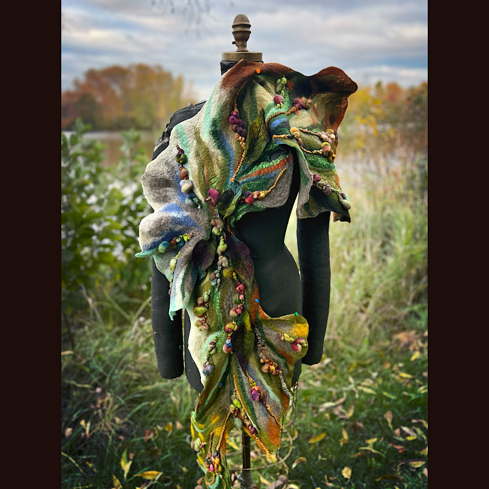 Felted Scarf 60” x 13”