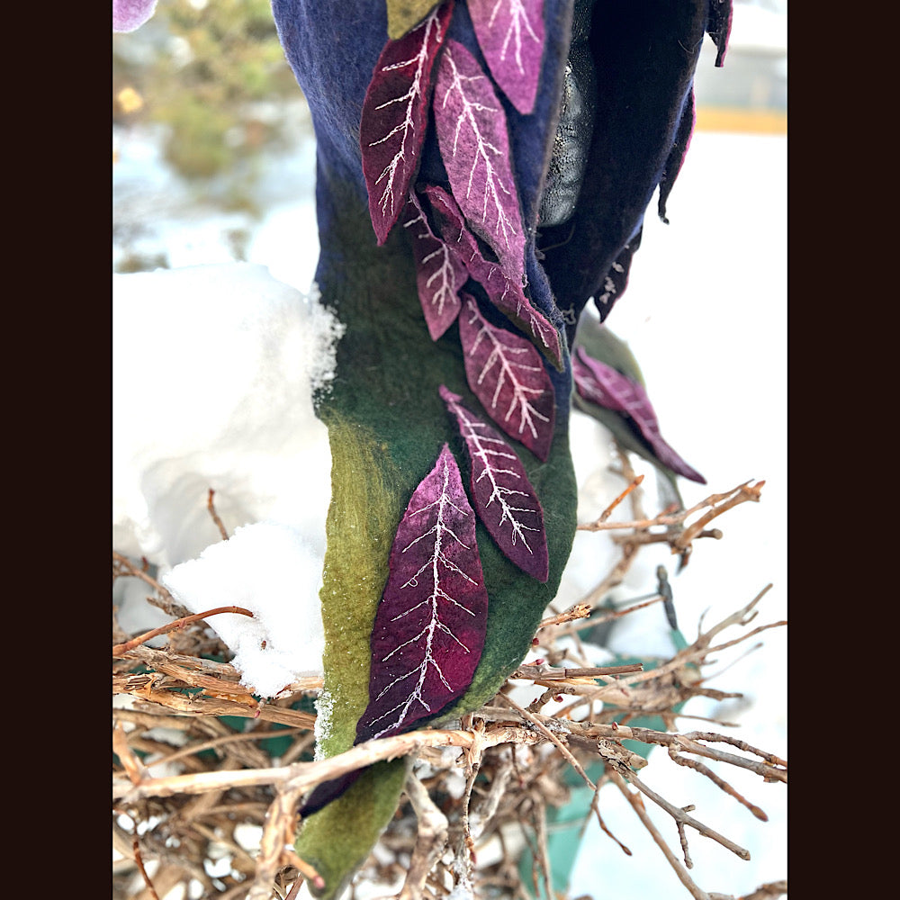 L’esprit des bois felted hood size 24” large