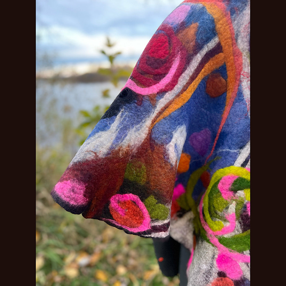 Felted Shawl 84” X 27”