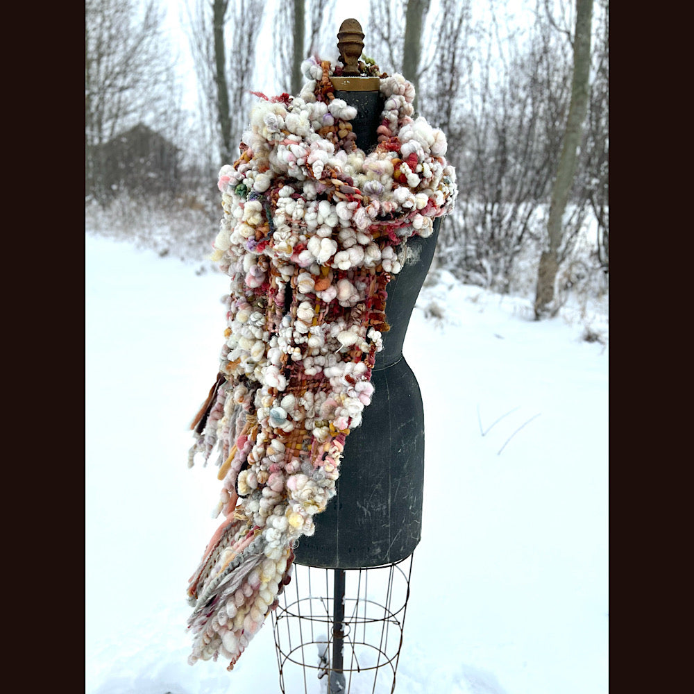 The Golden Rose Scarf 88” X 10”