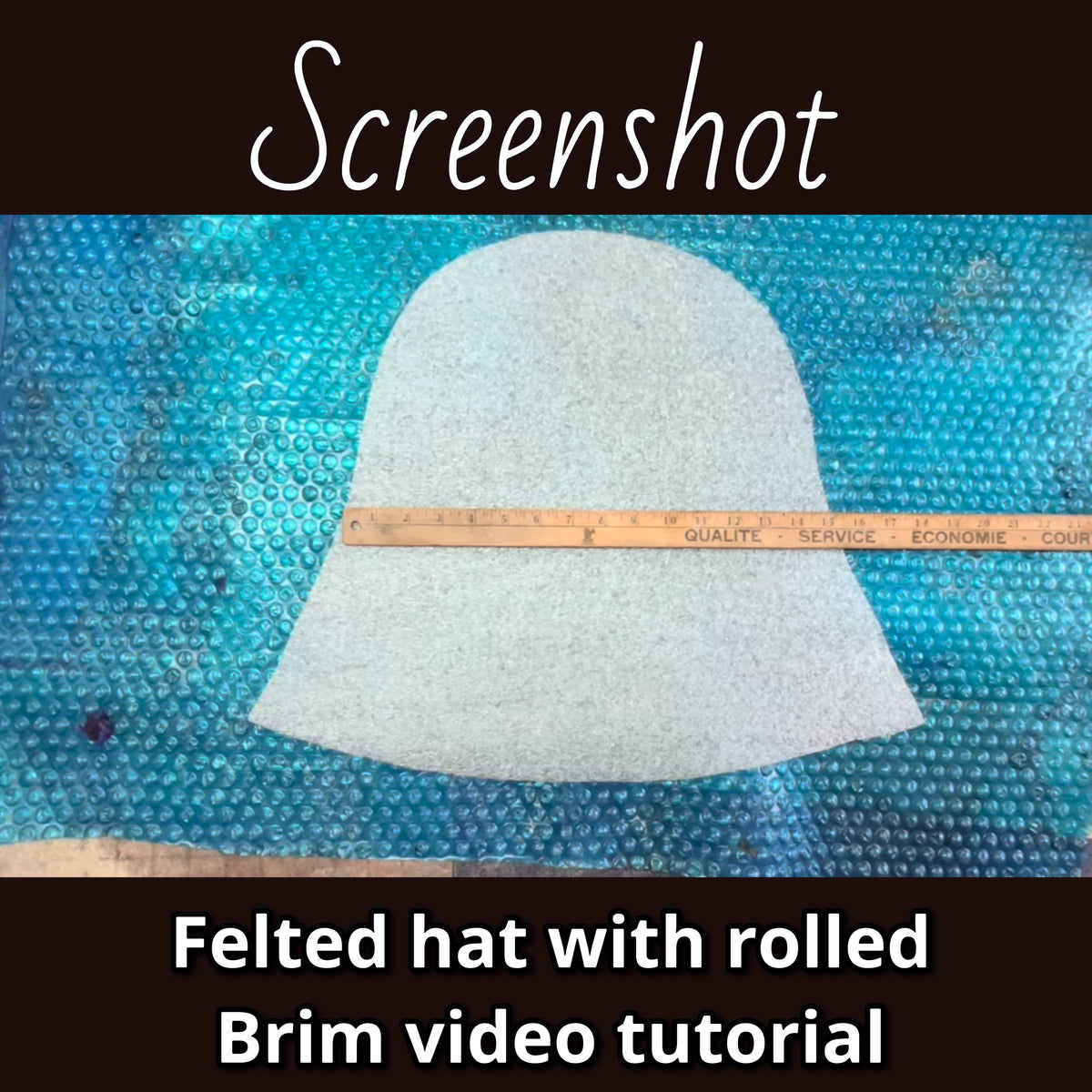 How to felt a top hat with rolled brim video tutorial 3 hours