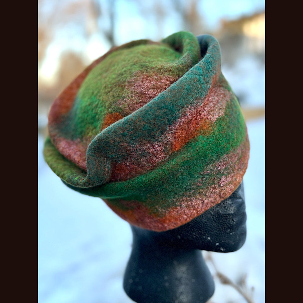 Felted top hat 23” 1/2 medium