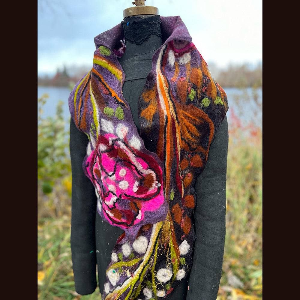 Felted Scarf 84” X 13”