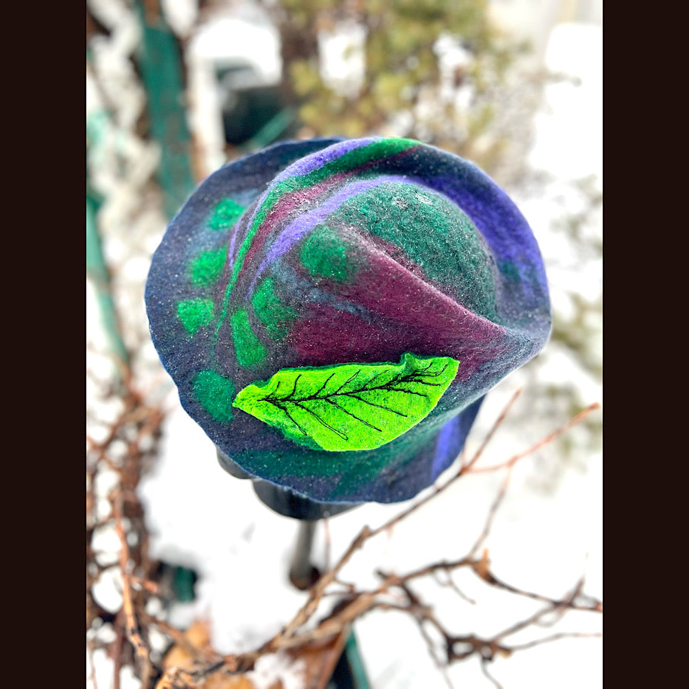 Mini Felted top hat medium