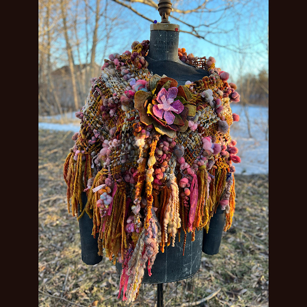 Woven shawl 82” X 37”