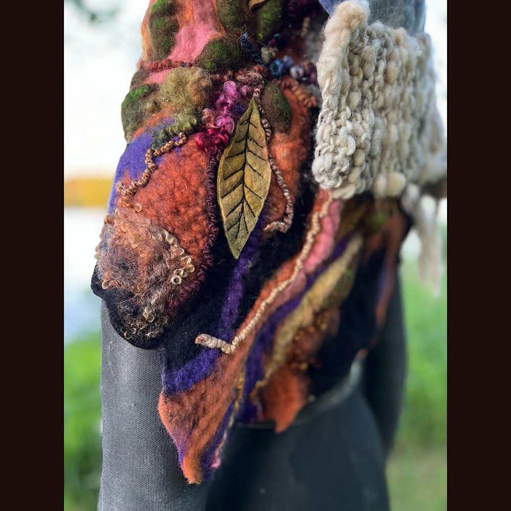 Felted Shawl 86” X 29”