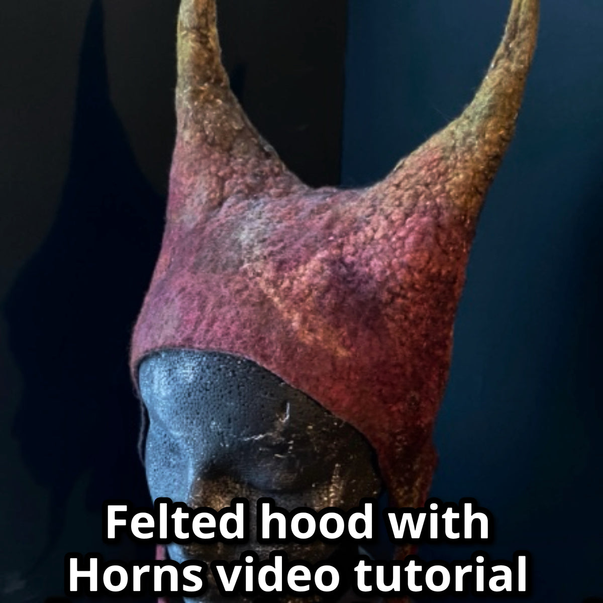 How to felt a hood with horns video tutorial