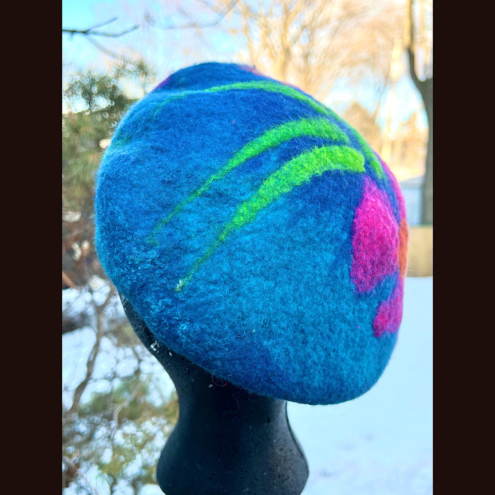 Felted beret 23” medium