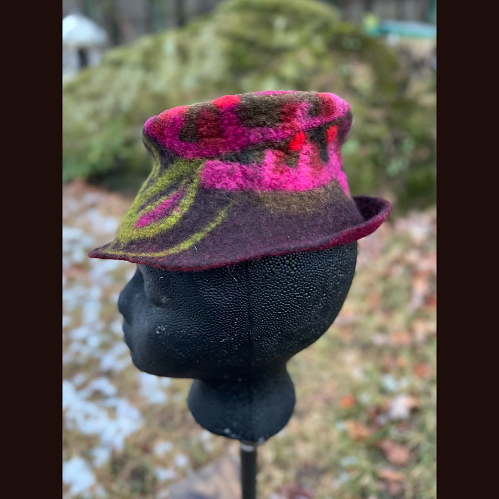 Mini Felted top hat small medium
