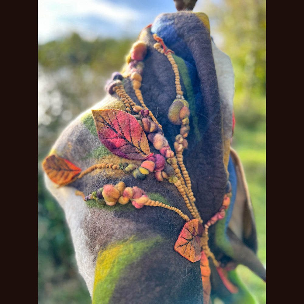 Felted Shawl 68” X 21”