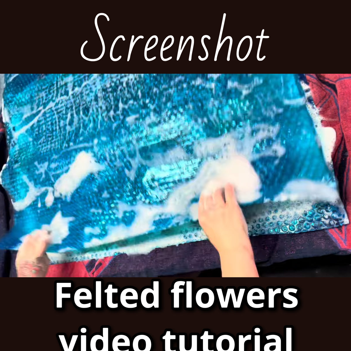 How I felt my flowers video tutorial