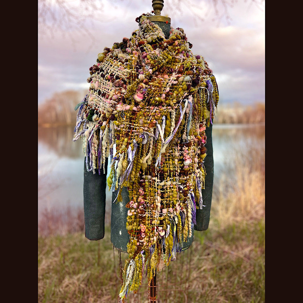 Woven shawl 82” X 36” 1 pound