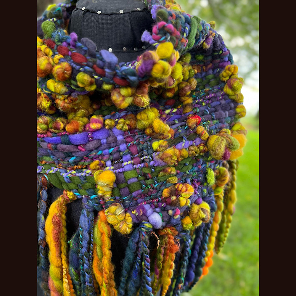 Woven shawl scarf 57” X 17”