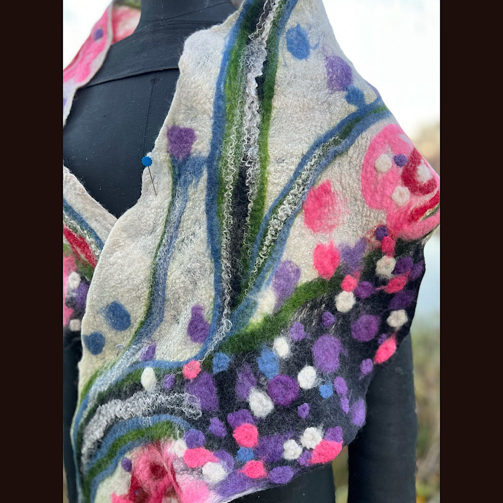 Felted Scarf 82” X 13”