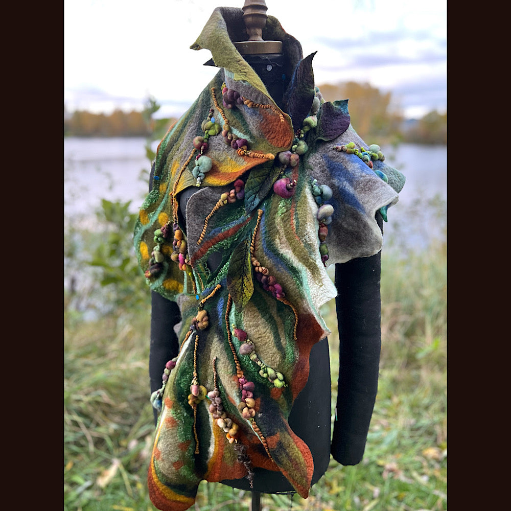 Felted Scarf 60” x 13”