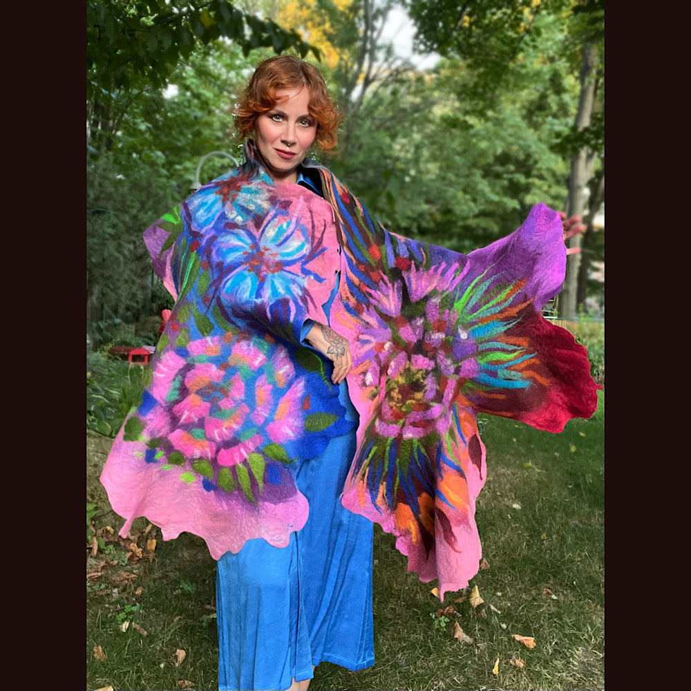 Felted Scarf 85” X 23”