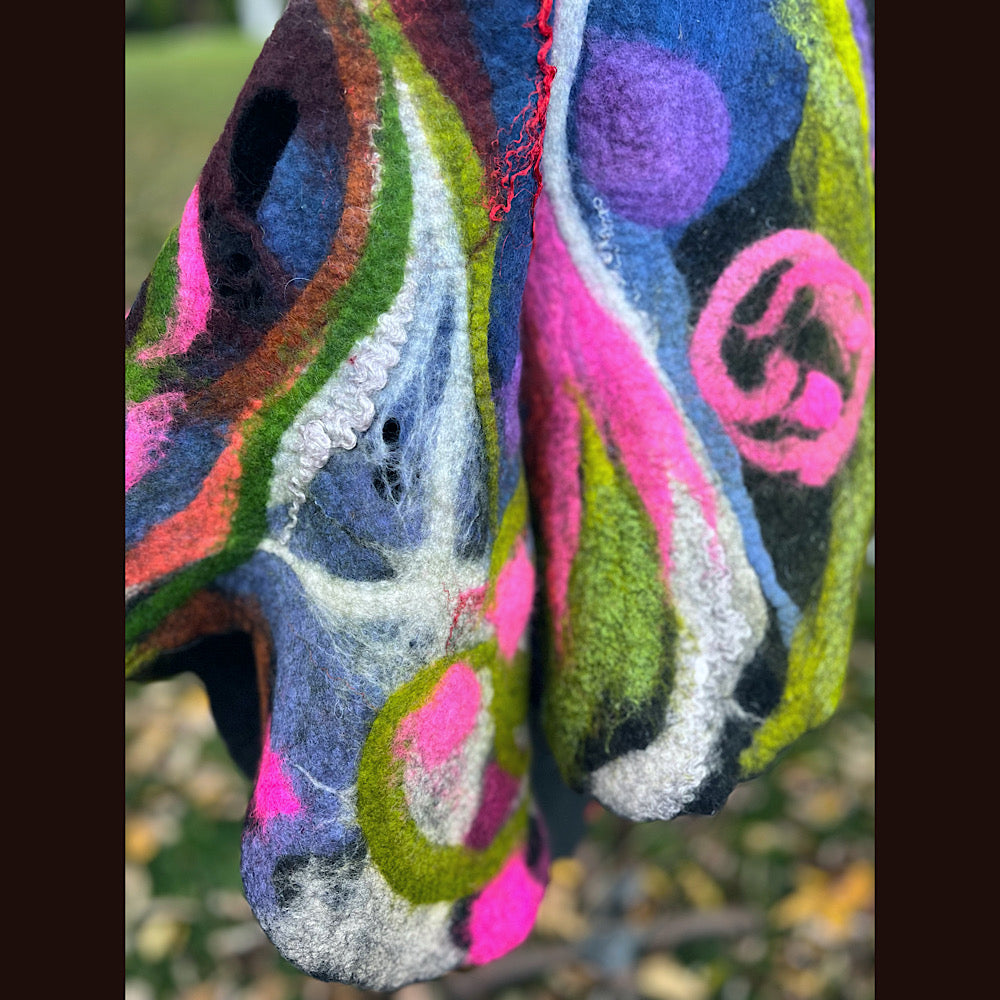 Felted Shawl 84” X 27”