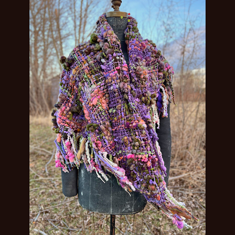 Woven shawl 80” X 34” 1 pound