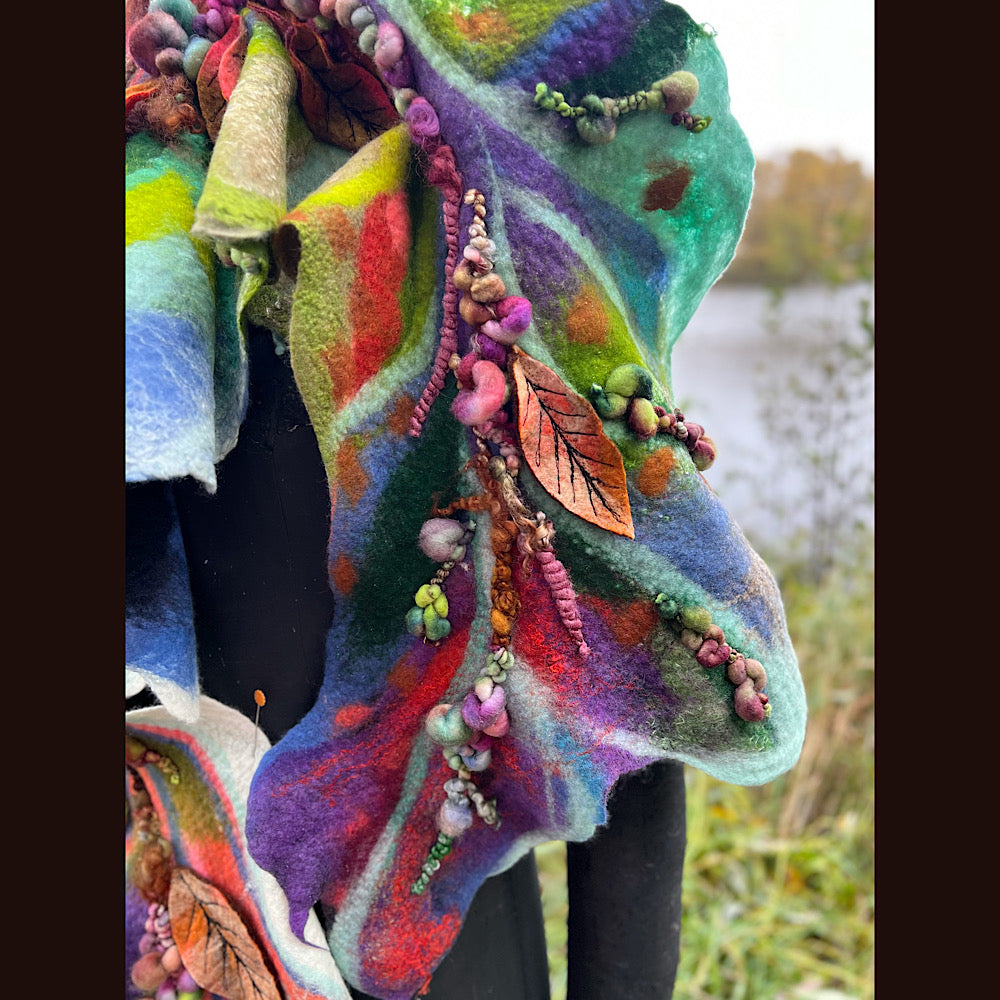 Felted Scarf 68” x 15”