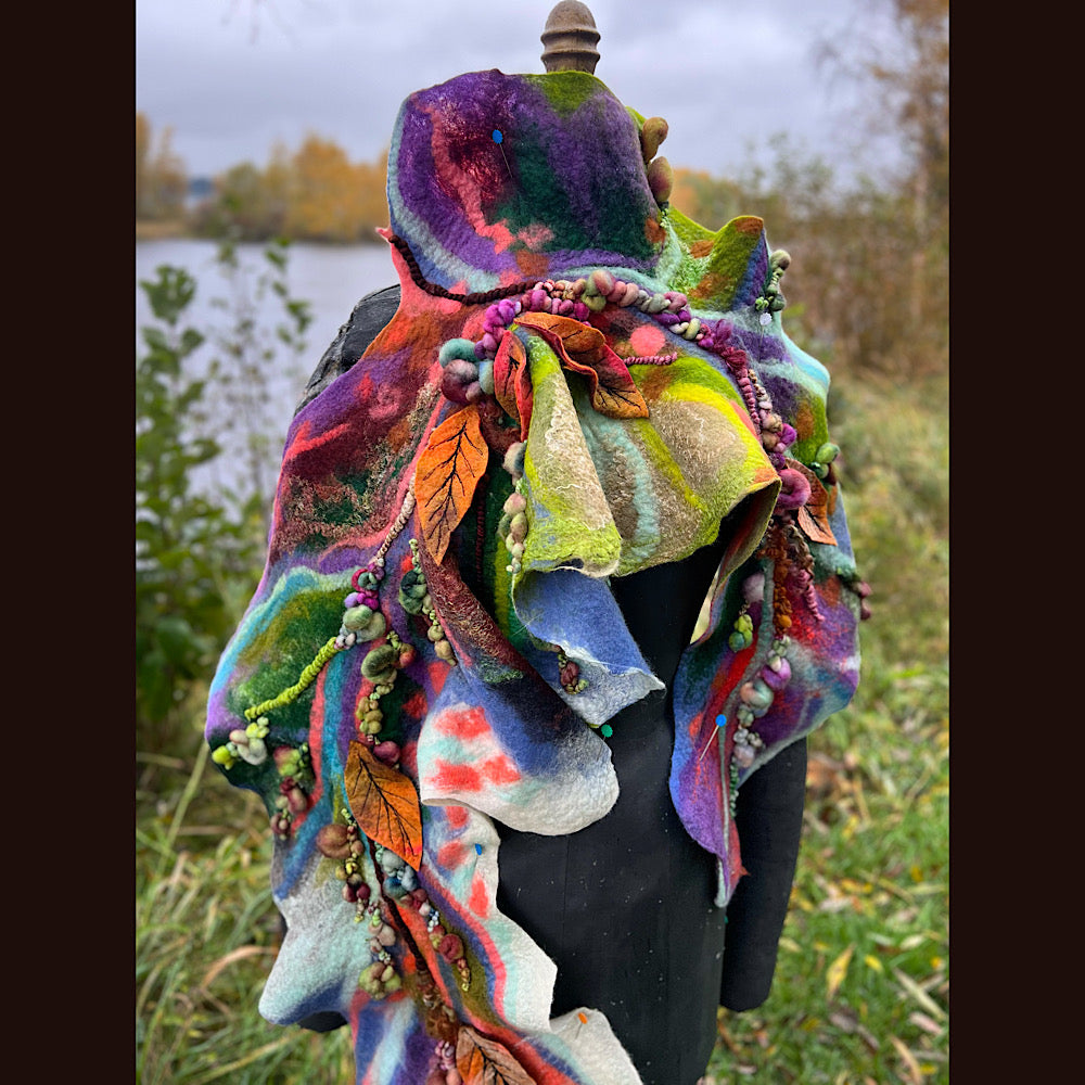 Felted Scarf 68” x 15”