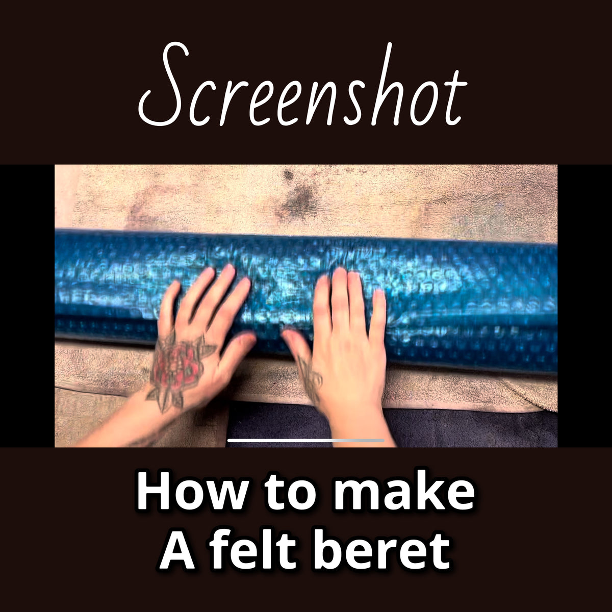 How to felt a beret video tutorial