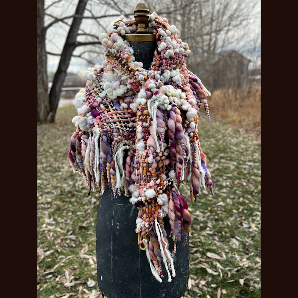 Golden Rose shawl 59” X 27”