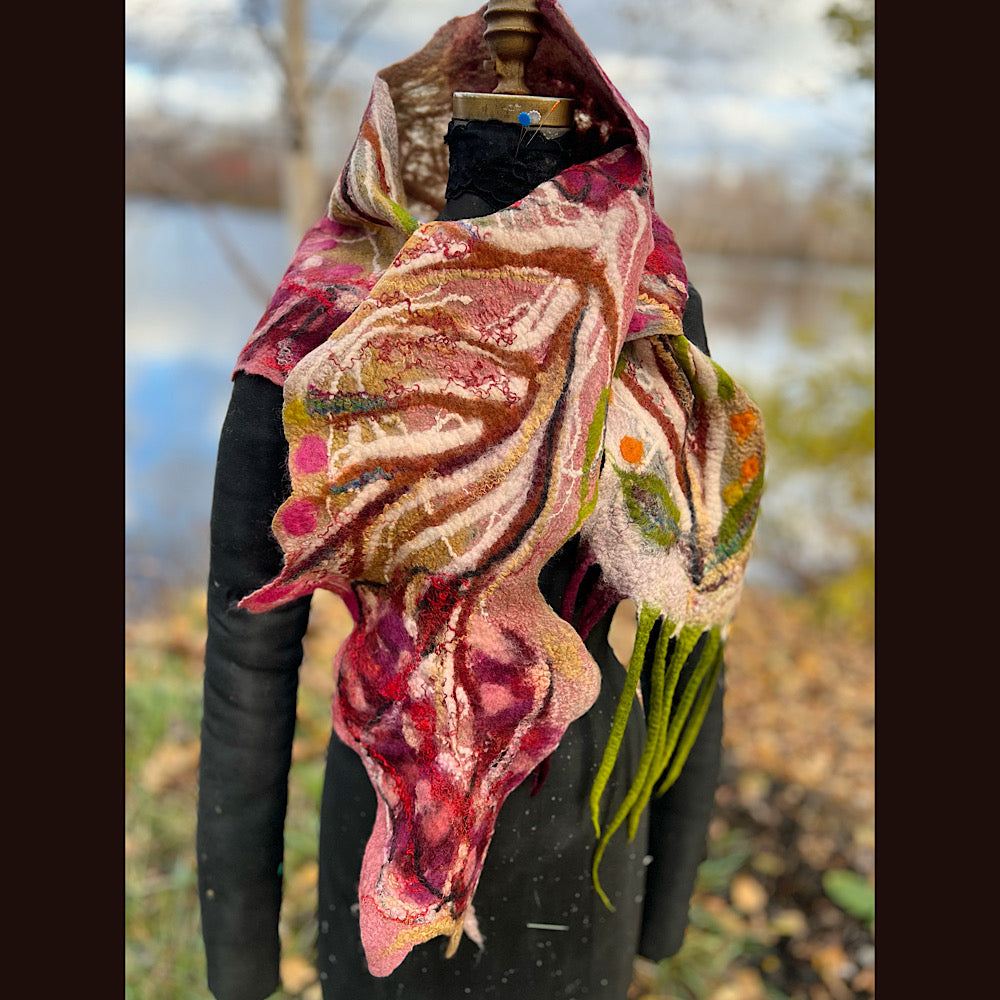 Felted Scarf 82” x 12”