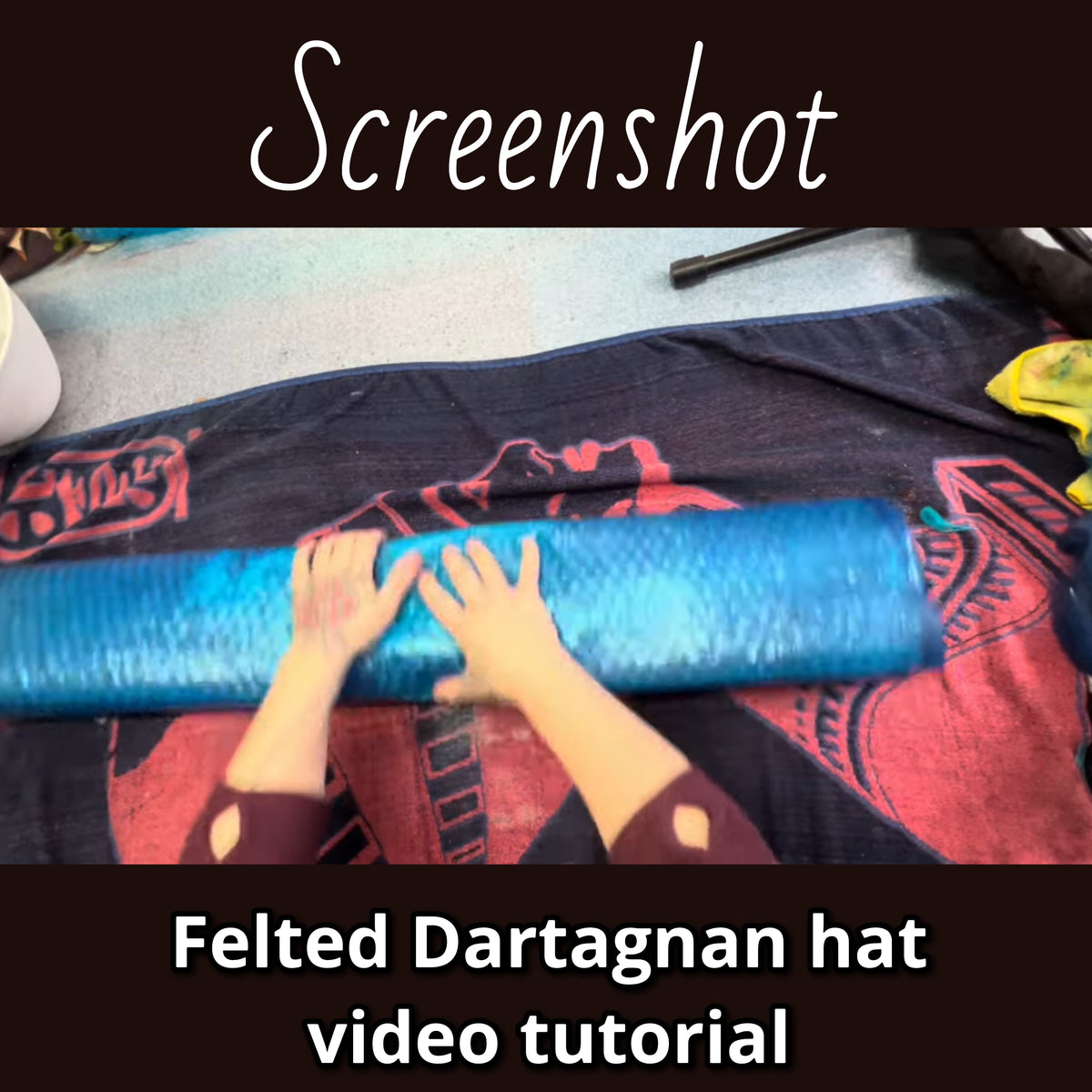 How to felt a Dartagnan hat (large brim) video tutorial 2h50